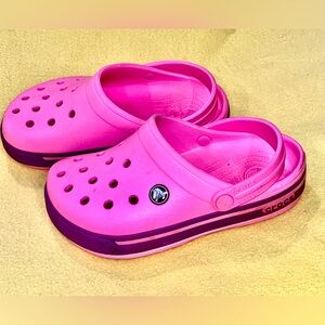 Youth Girls Crocs Crocband Pink Size J 2